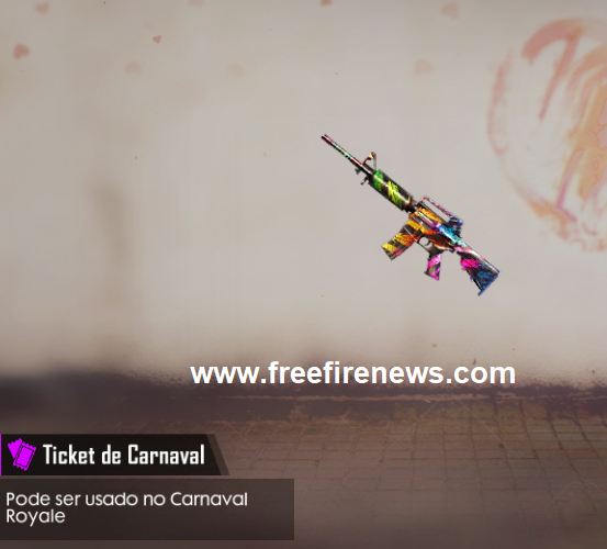 [ CARNAVAL ] TICKET DO CARNAVAL ROYALE ACHADO NOS ARQUIVOS DO FREE FIRE