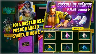 TÊNIS SWIFTS DE VOLTA,PASSE DE ELITE BARATO,LOJA MISTERIOSA 9.0 ATUALIZADA,NOVOS EVENTOS FREE FIRE