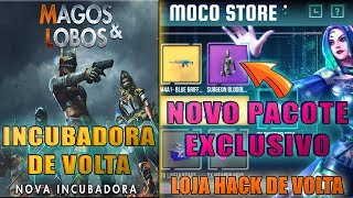 INCUBADORA DOS LOBOS DE VOLTA, NOVA LOJA HACK DA MOCO COM PACOTE EXLUSIVO, E MAIS!