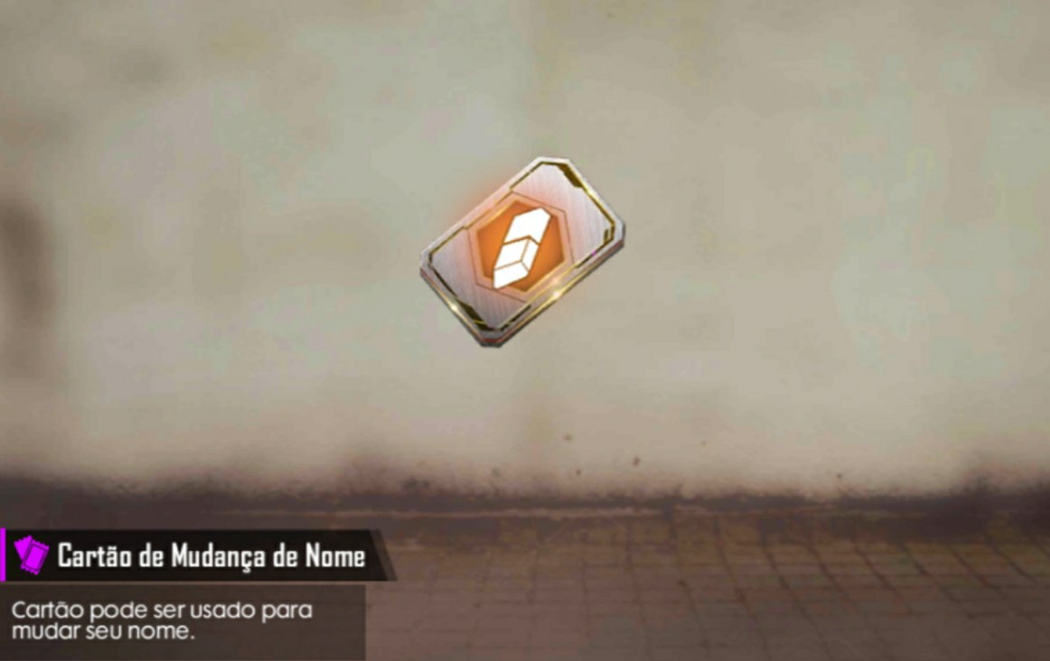 Cartão de Mudança de Nome com desconto no aniversário do Free Fire