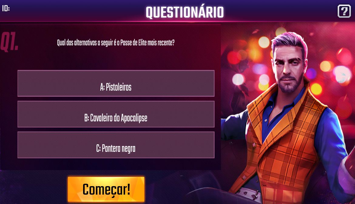 Teste seus conhecimentos de Free Fire