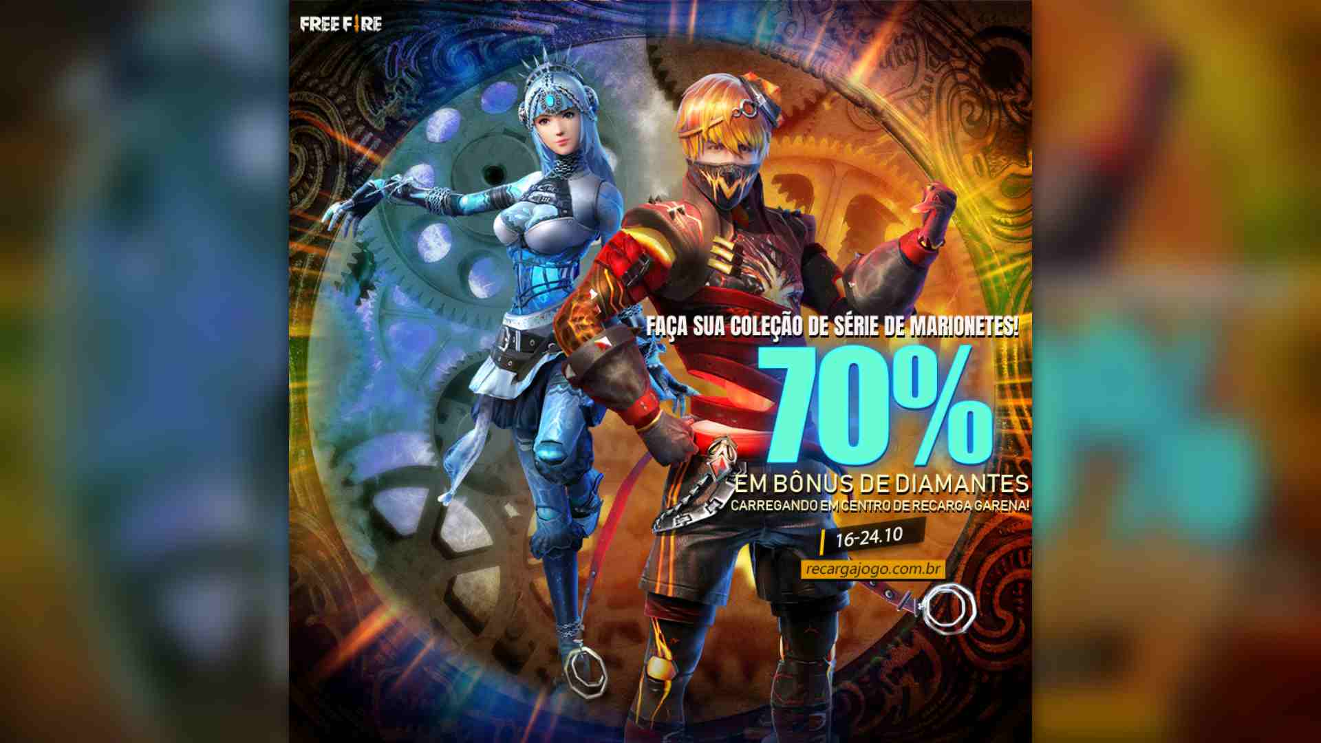 Free Fire: evento recarga cumulativa traz 100% dos diamantes de