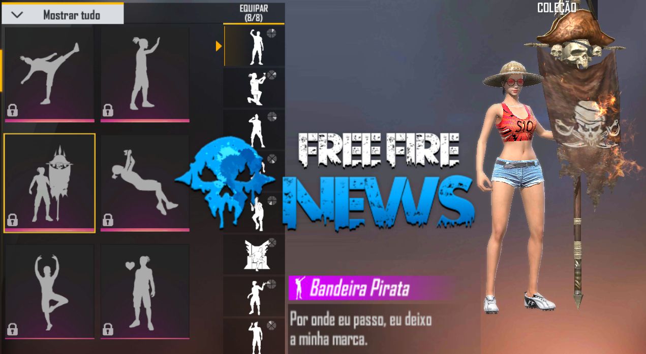 CODIGUIN FF: Garena libera códigos Free Fire do emote Bandeira Pirata! - Free  Fire Club