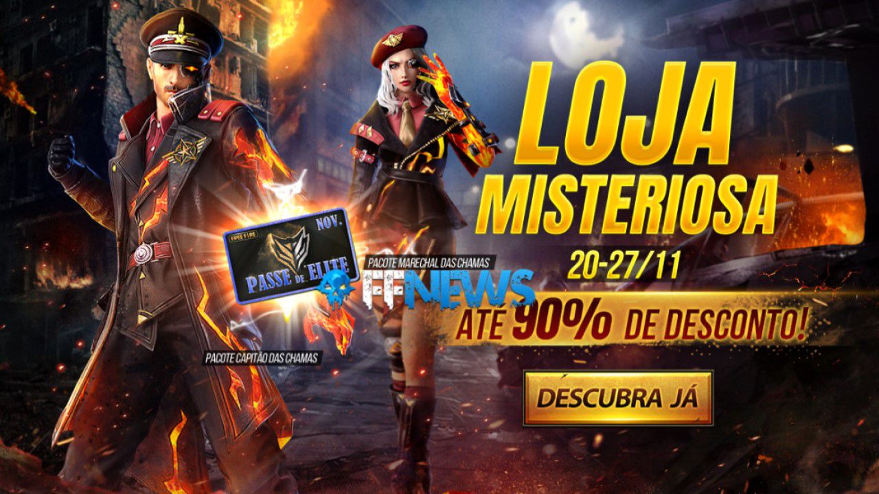 A que horas chega a Loja Misteriosa no Free Fire?