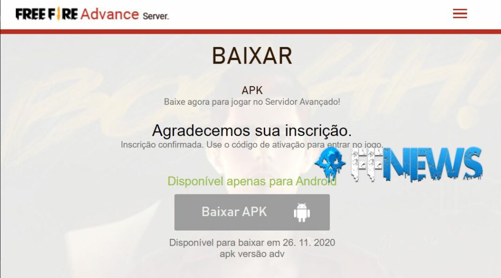 download apk servidor avançado