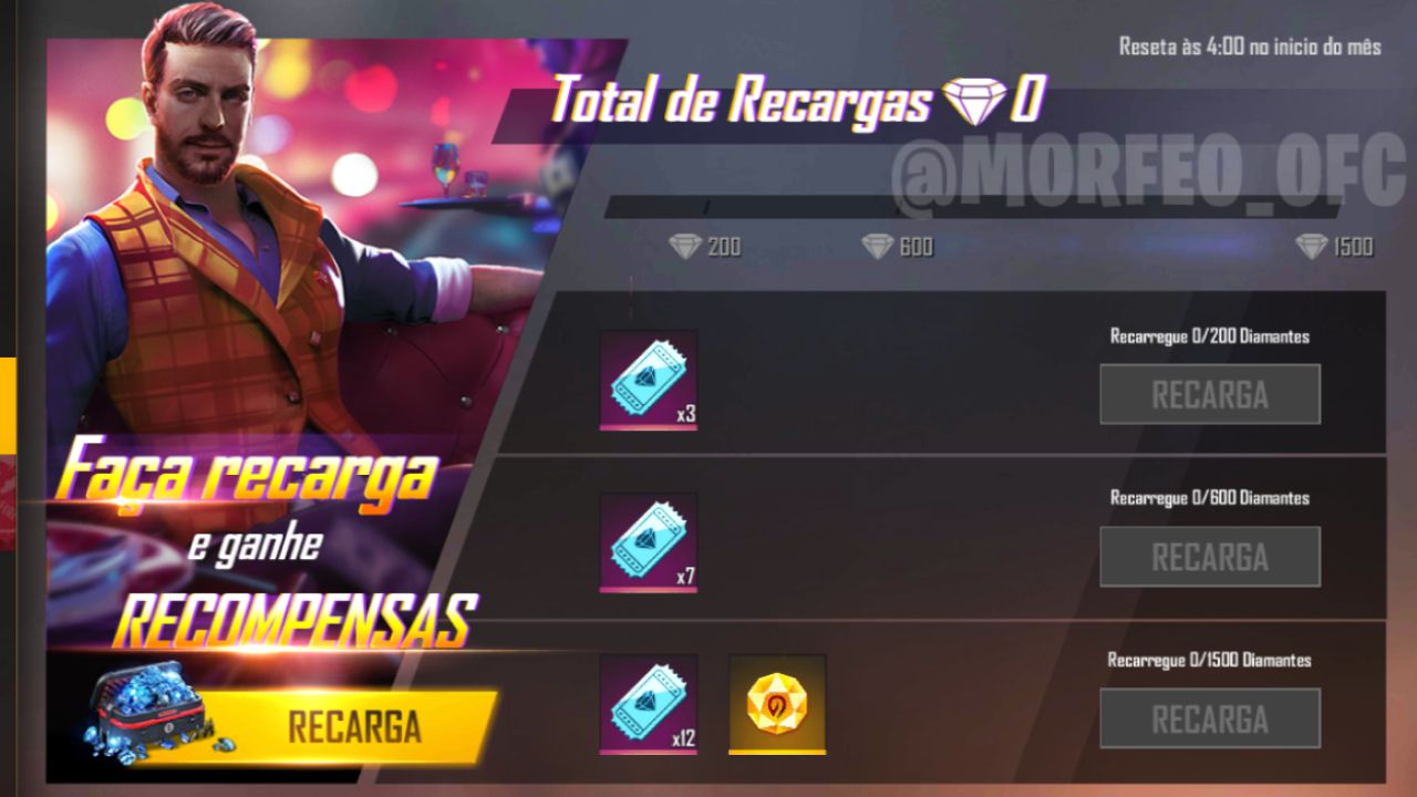 Free Fire: 7.650 Diamantes [Recarga]