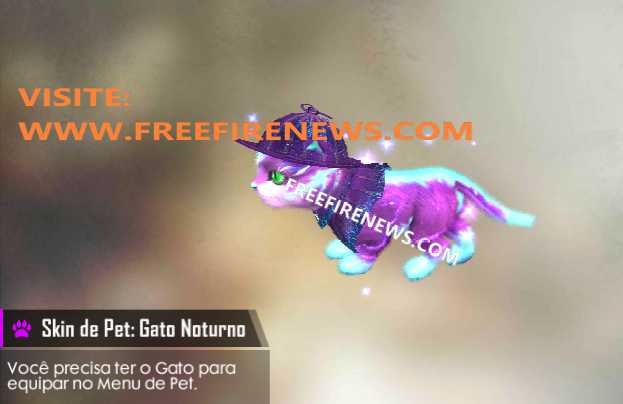 NOVA SKIN DE PET: O GATO NOTURNO